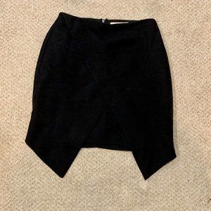 Black envelope skirt